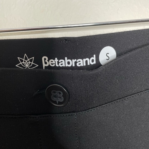 Betabrand Dress Pant Yoga Straight Leg Pants in Black - Picture 5 of 9